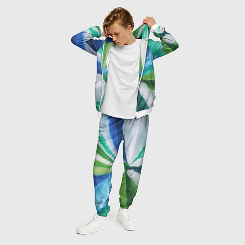 Мужской костюм Радуга цветов мальдивских островов / 3D-Белый – фото 3