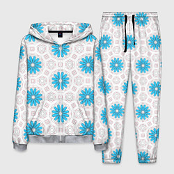 Костюм мужской Цветочно-геометрический узор, цвет: 3D-меланж