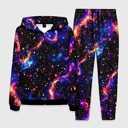 Костюм мужской Стилизованный волшебный космос, цвет: 3D-черный