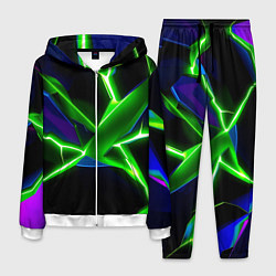 Костюм мужской Green glow, цвет: 3D-белый