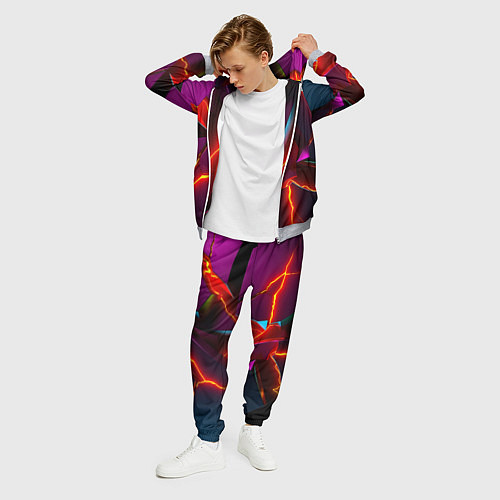Мужской костюм Fractures multicolored tiles / 3D-Меланж – фото 3