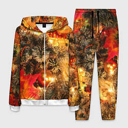 Костюм мужской Атмосфера Рождества, цвет: 3D-белый