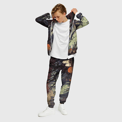 Мужской костюм Призрачный лес / 3D-Белый – фото 3