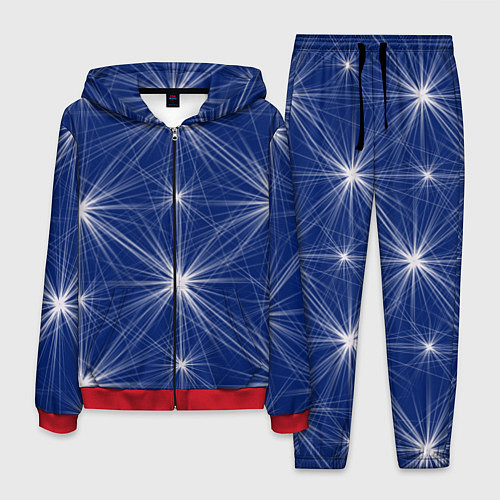 Мужской костюм Звезды на синем фоне / 3D-Красный – фото 1