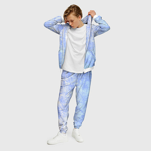 Мужской костюм В инее / 3D-Белый – фото 3