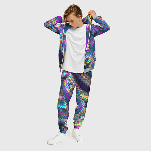 Мужской костюм Абстракция переливы / 3D-Меланж – фото 3