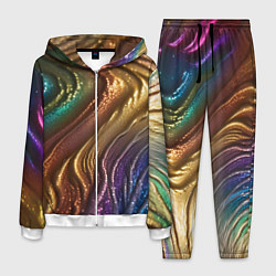 Костюм мужской Сморщенные складочки жидкости, цвет: 3D-белый