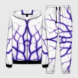 Костюм мужской Color white purple, цвет: 3D-черный