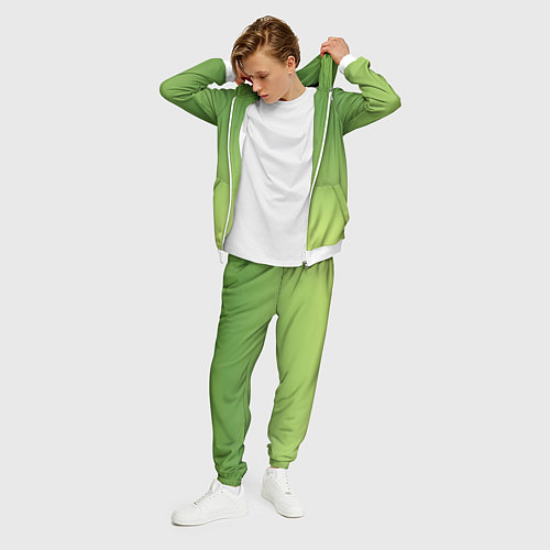 Мужской костюм Color green yellow / 3D-Белый – фото 3