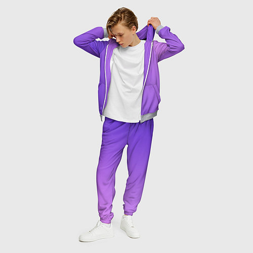 Мужской костюм The color is purple / 3D-Меланж – фото 3