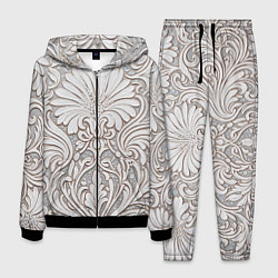 Костюм мужской Вензельные цветы, цвет: 3D-черный