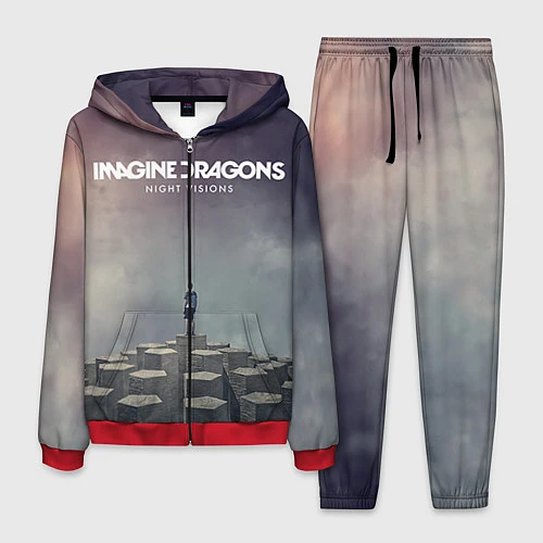 Мужской костюм Imagine Dragons: Night Visions / 3D-Красный – фото 1