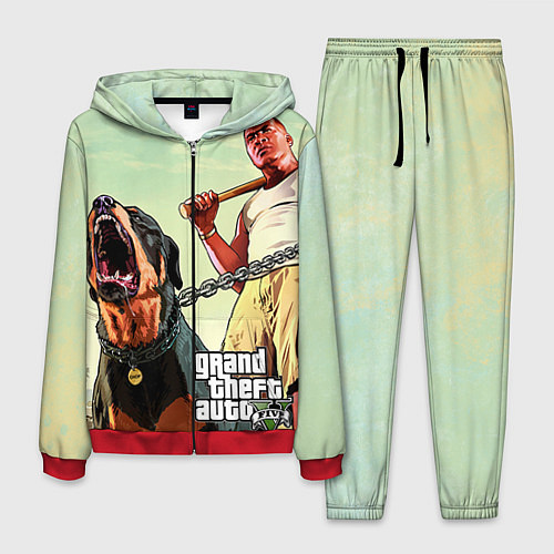 Мужской костюм GTA 5: Franklin Clinton / 3D-Красный – фото 1