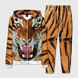 Костюм мужской Взгляд тигра, цвет: 3D-белый