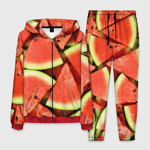 Мужской костюм Дольки арбуза / 3D-Красный – фото 1