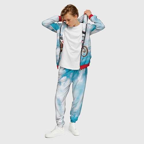 Мужской костюм Эндуро / 3D-Красный – фото 3