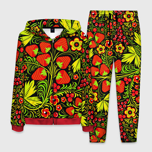 Мужской костюм Хохлома: земляника / 3D-Красный – фото 1