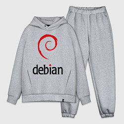 Мужской костюм оверсайз Debian, цвет: меланж