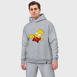 Мужской костюм оверсайз Simpsons 8, цвет: меланж — фото 2