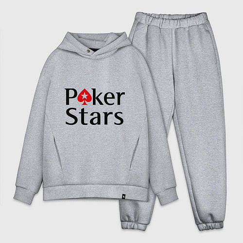 Мужской костюм оверсайз Poker Stars / Меланж – фото 1