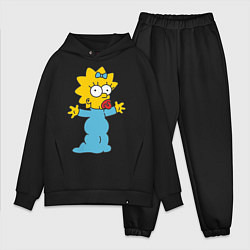 Мужской костюм оверсайз Maggie Simpson, цвет: черный