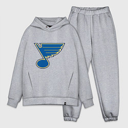 Мужской костюм оверсайз St Louis Blues, цвет: меланж