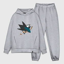 Мужской костюм оверсайз San Jose Sharks, цвет: меланж