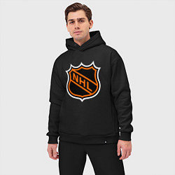 Мужской костюм оверсайз NHL, цвет: черный — фото 2