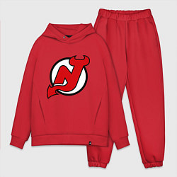 Мужской костюм оверсайз New Jersey Devils, цвет: красный