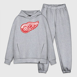 Мужской костюм оверсайз Detroit Red Wings, цвет: меланж