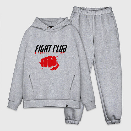 Мужской костюм оверсайз Fight Club / Меланж – фото 1