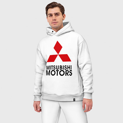 Мужской костюм оверсайз Mitsubishi / Белый – фото 3