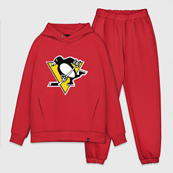 Мужской костюм оверсайз Pittsburgh Penguins: Malkin 71, цвет: красный