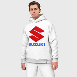 Мужской костюм оверсайз Suzuki, цвет: белый — фото 2