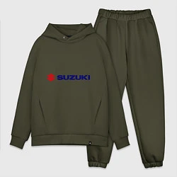 Мужской костюм оверсайз Suzuki, цвет: хаки