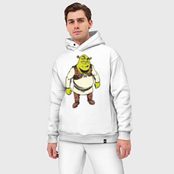 Мужской костюм оверсайз Shrek 3, цвет: белый — фото 2