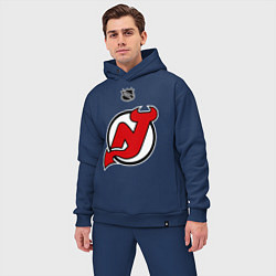 Мужской костюм оверсайз New Jersey Devils: Kovalchuk 17, цвет: тёмно-синий — фото 2