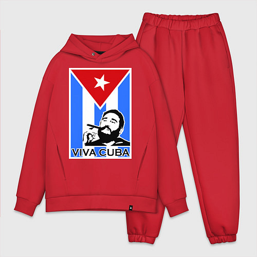 Мужской костюм оверсайз Fidel: Viva, Cuba! / Красный – фото 1