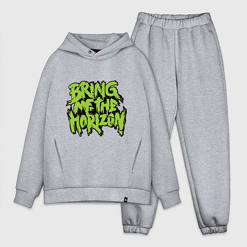 Мужской костюм оверсайз Bring me the horizon / Меланж – фото 1