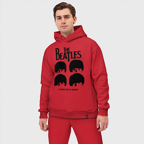 Мужской костюм оверсайз A Hard Days Night / Красный – фото 3