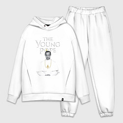 Мужской костюм оверсайз The Young Pope, цвет: белый