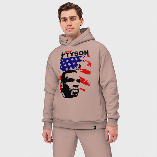 Мужской костюм оверсайз Mike Tyson: USA Boxing / Пыльно-розовый – фото 3