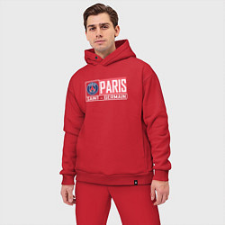 Мужской костюм оверсайз Paris Saint-Germain - New collections, цвет: красный — фото 2