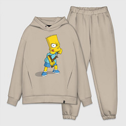 Мужской костюм оверсайз Bart Bully, цвет: миндальный