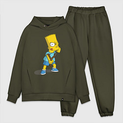 Мужской костюм оверсайз Bart Bully, цвет: хаки