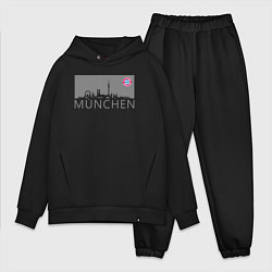 Мужской костюм оверсайз Bayern Munchen - Munchen City grey 2022 цвета черный — фото 1