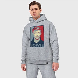 Мужской костюм оверсайз Bowie Poster, цвет: меланж — фото 2