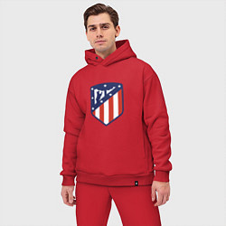 Мужской костюм оверсайз Atletico Madrid, цвет: красный — фото 2