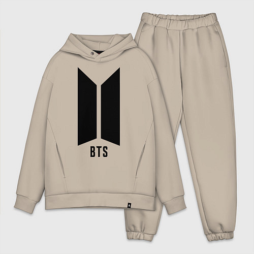 Мужской костюм оверсайз BTS Army / Миндальный – фото 1