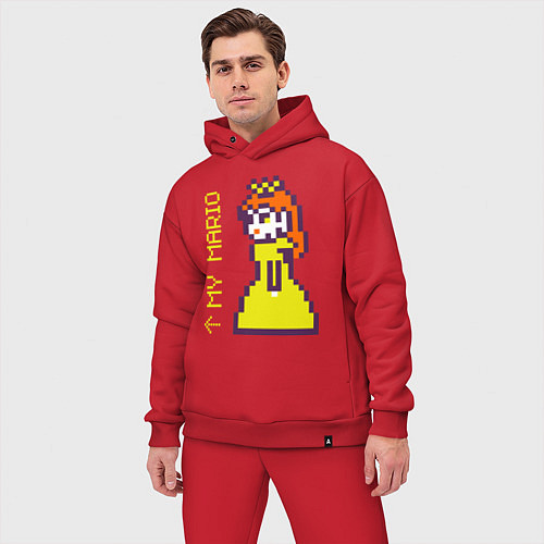 Мужской костюм оверсайз Принцесса Марио парная / Красный – фото 3